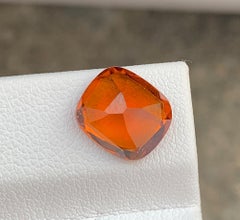 Natural Reddish Orange Garnet Gemstone: 4.29 Carat January Birthstone