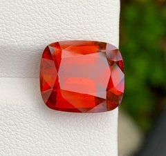 Natural Reddish Orange Grossular Garnet 8.79 Carat Loose Garnet for Ring