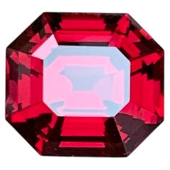 Natural Reddish Pink Rhodolite Garnet 3.24Ct Octagon Cut Loose Gemstone for Ring