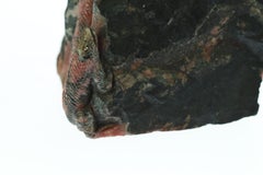 Natural Rhodochrosite Lizard Figurine Carved Animal Artisanal Chinese Sculpture