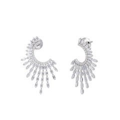 Boucles d'oreilles en diamant naturel avec  2.57 cts en or 18 carats