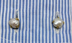 Natural River Pearl Cufflinks by Tiffany & Co.