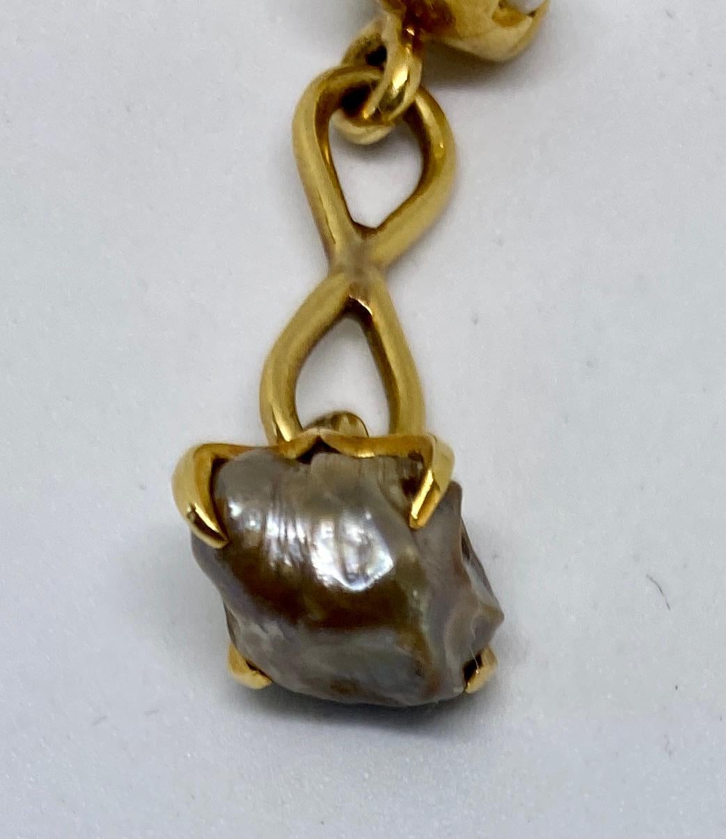 Boutons de manchette en perles naturelles de rivière par Tiffany & Co. Unisexe en vente