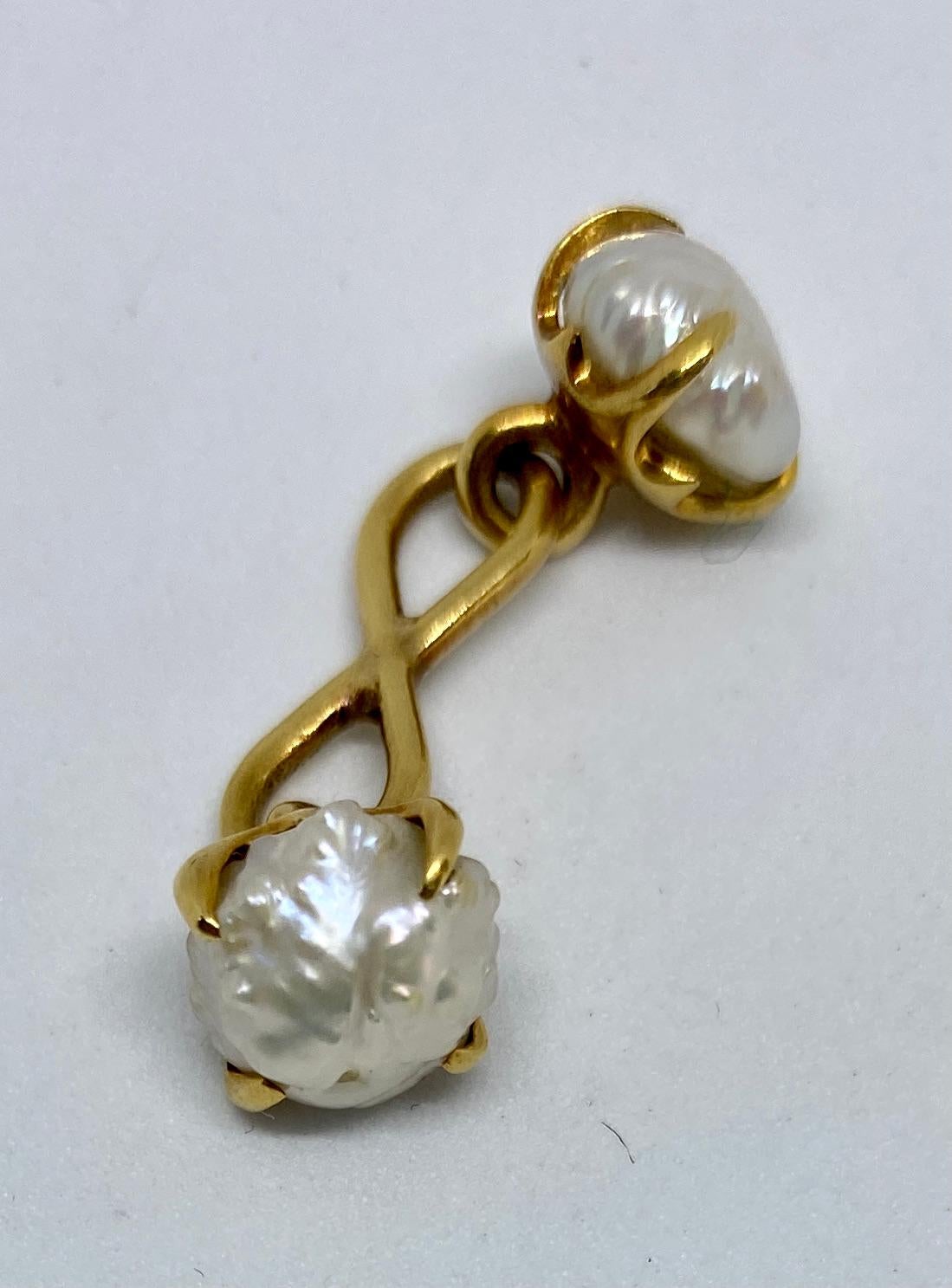 Boutons de manchette en perles naturelles de rivière par Tiffany & Co. en vente 2