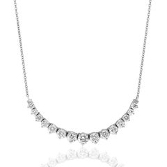 NATURAL Riviera Diamond necklace 3.03 Carat with chain