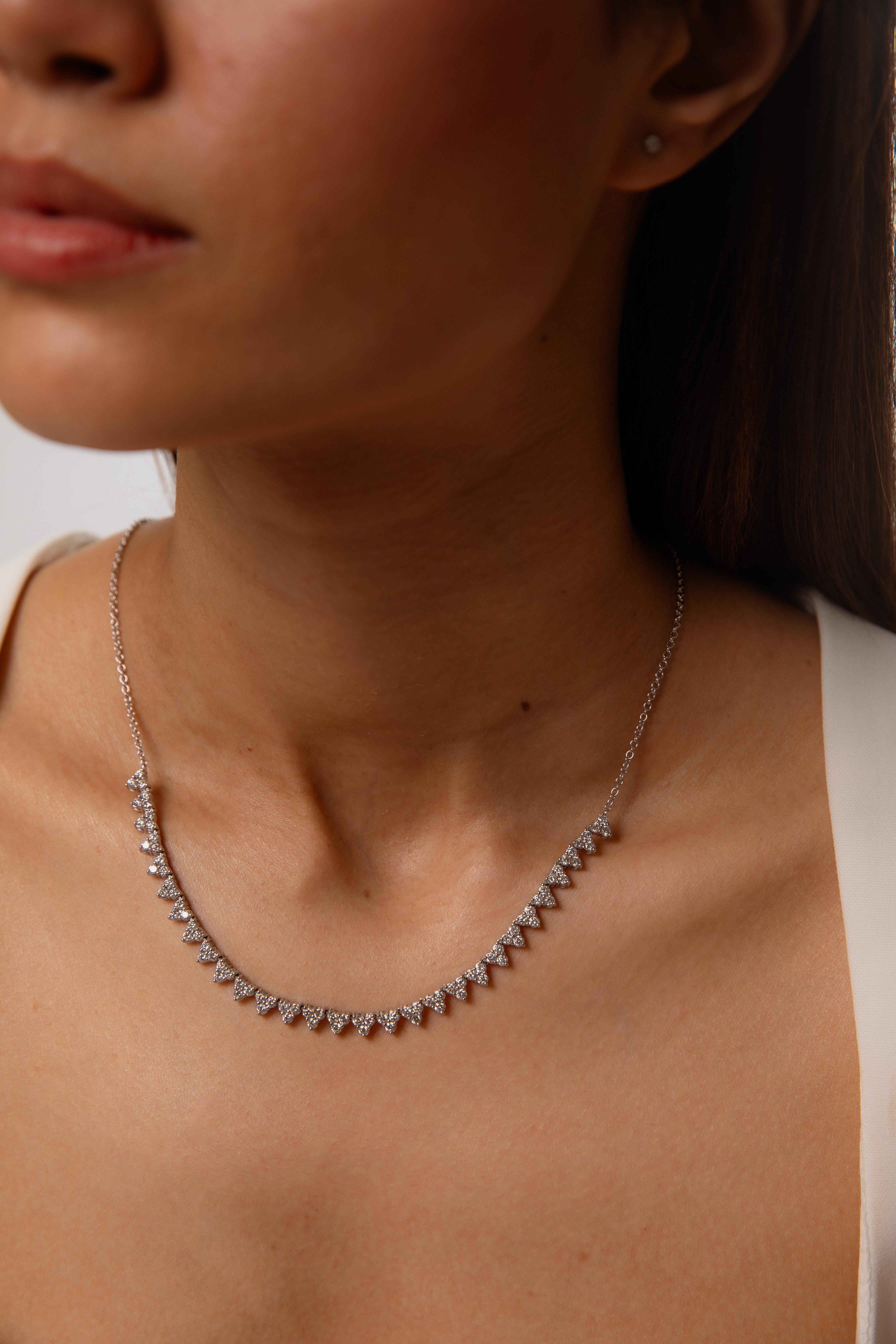 Collana Nature Riviera con diamanti da 3,03 carati e catena In condizioni Nuovo in vendita a New York, NY