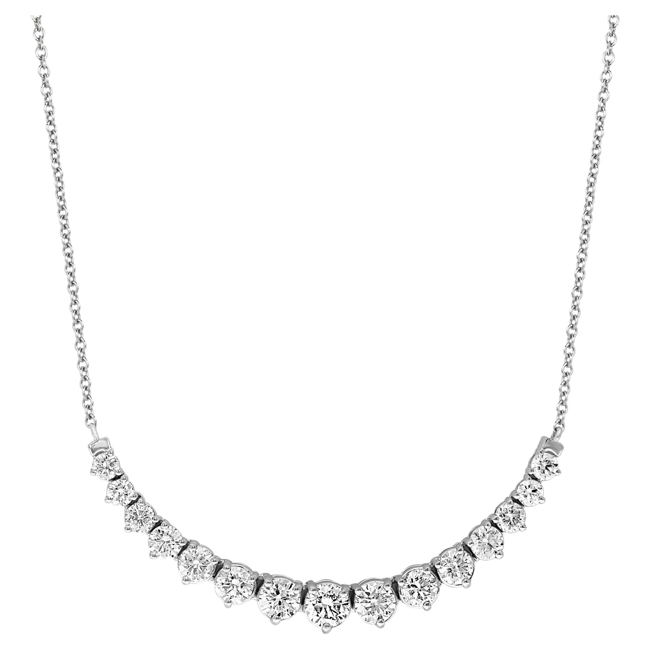 Collana Nature Riviera con diamanti da 3,03 carati e catena in vendita