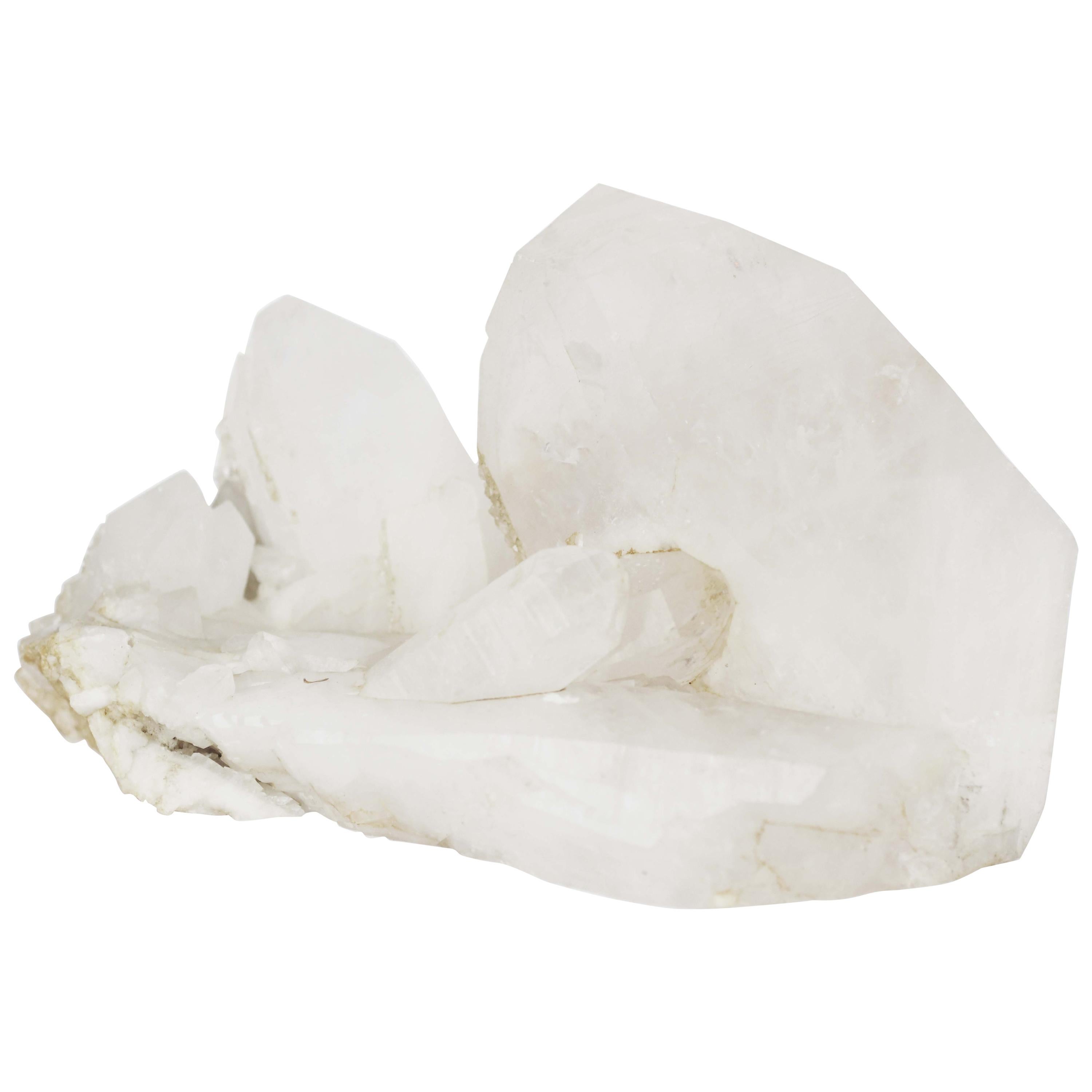 Natural Rock Crystal Cluster For Sale