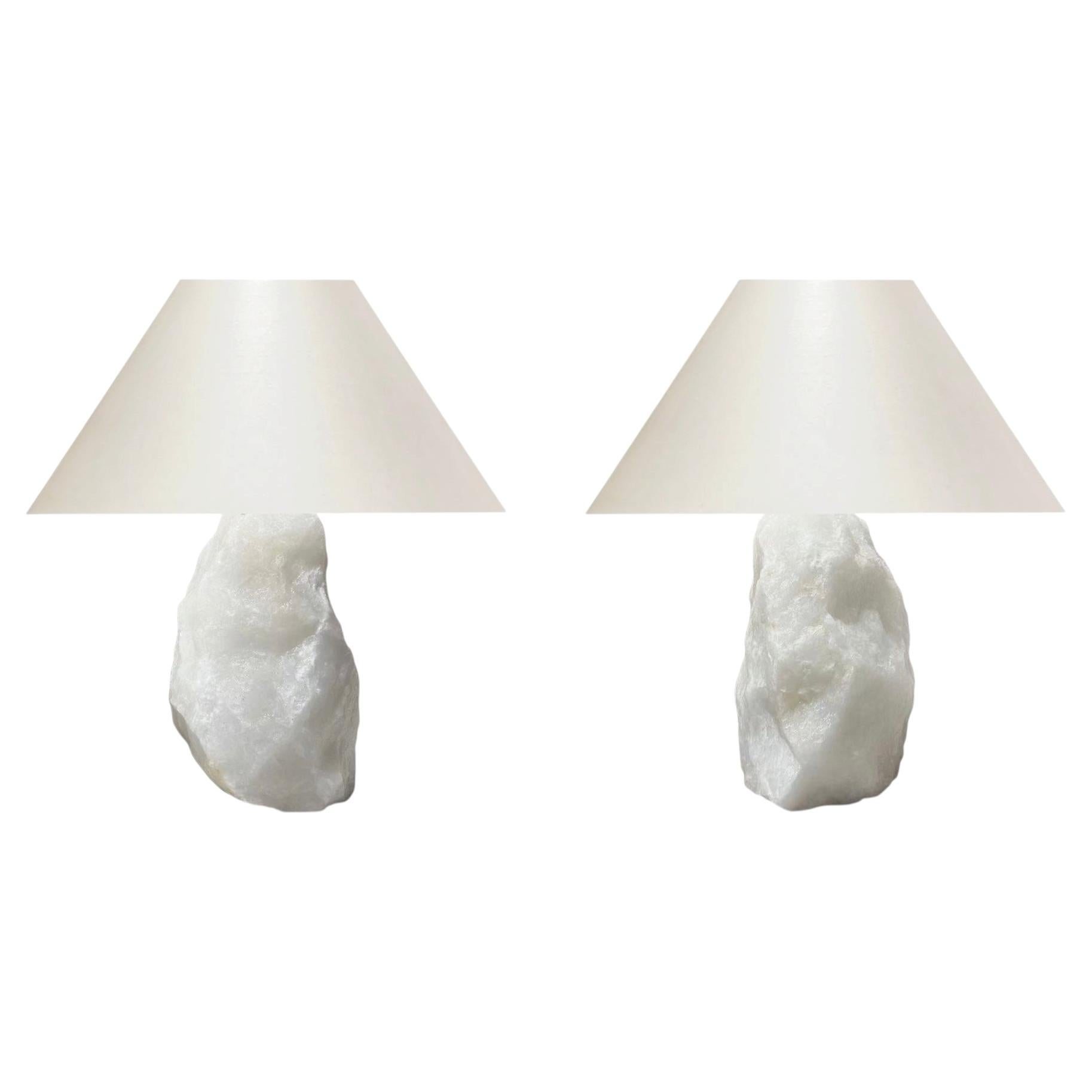 Natural Rock Crystal lamps