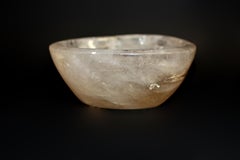 Natural Rock Crystal Quartz Bowl 7"