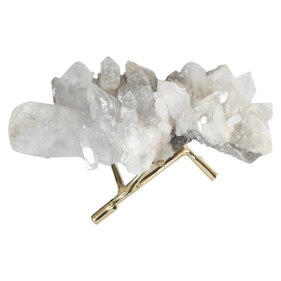 Rare Large Natural Rock Crystal Quartz Cluster For Sale at 1stDibs ...
