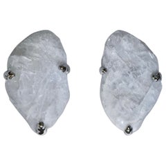 Natural Rock Crystal Sconces By Phoenix