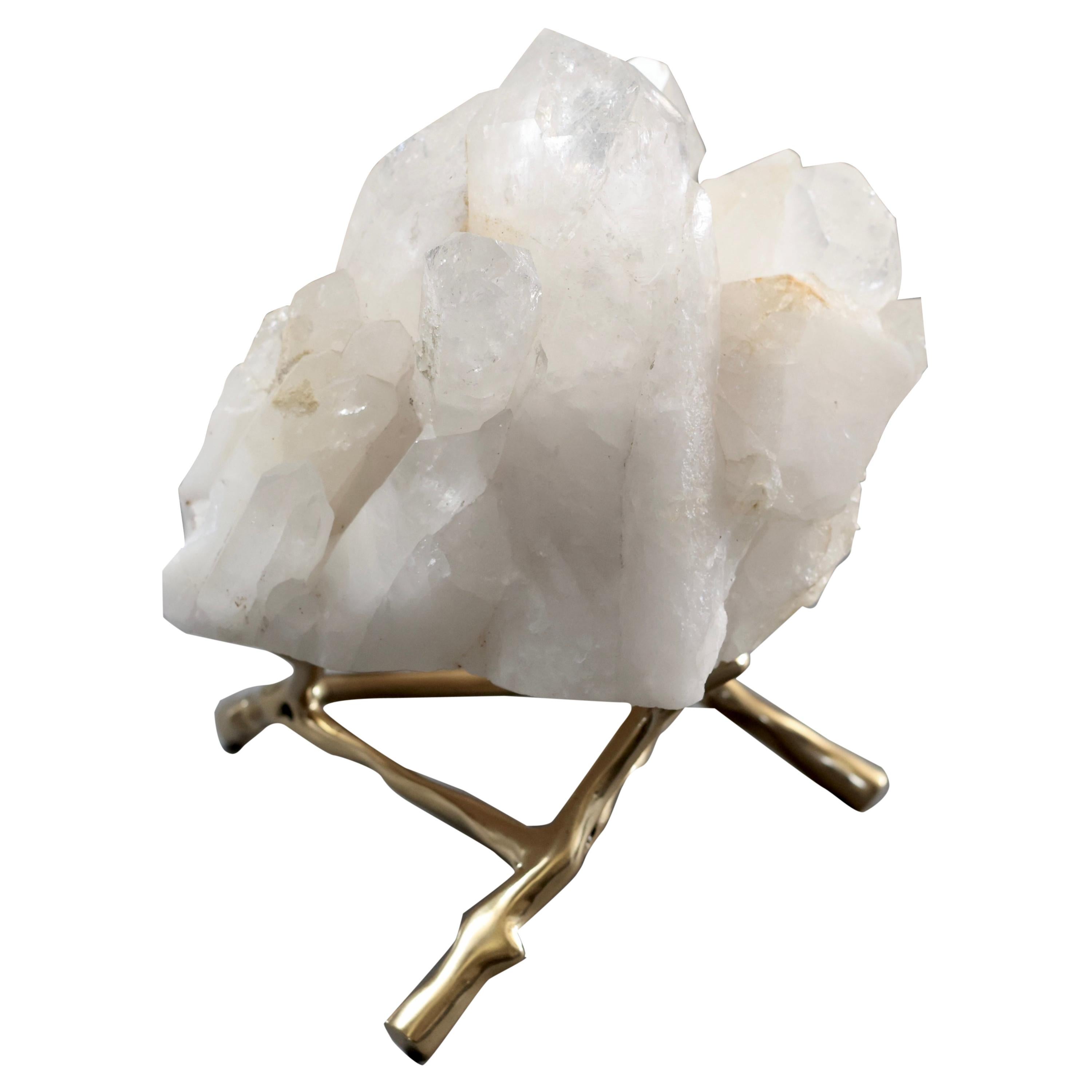 Natural Rock Crystal Sculpture  For Sale