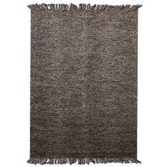 Natural Rock Patterns Customizable Mars Weave Rug in Black Extra Large