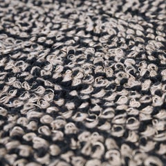 Natural Rock Patterns Customizable Mars Weave Rug in Black Small