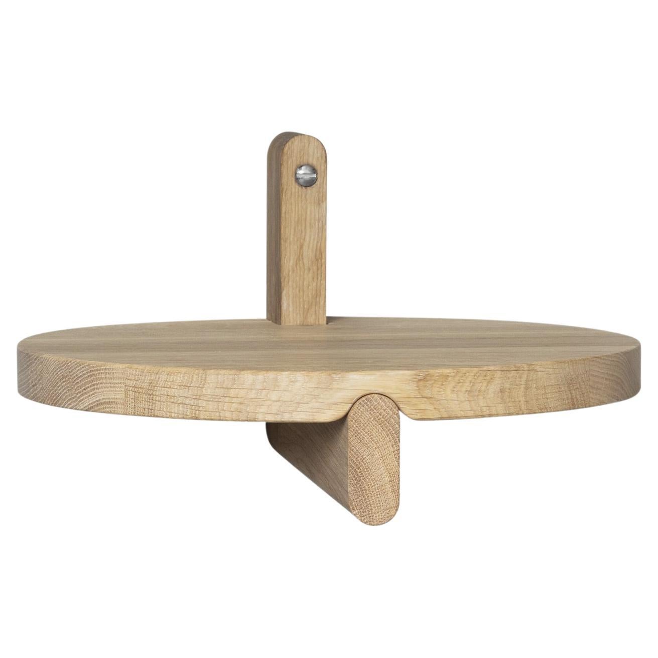 Natural Rondelle Round Shelf by Storängen Design For Sale