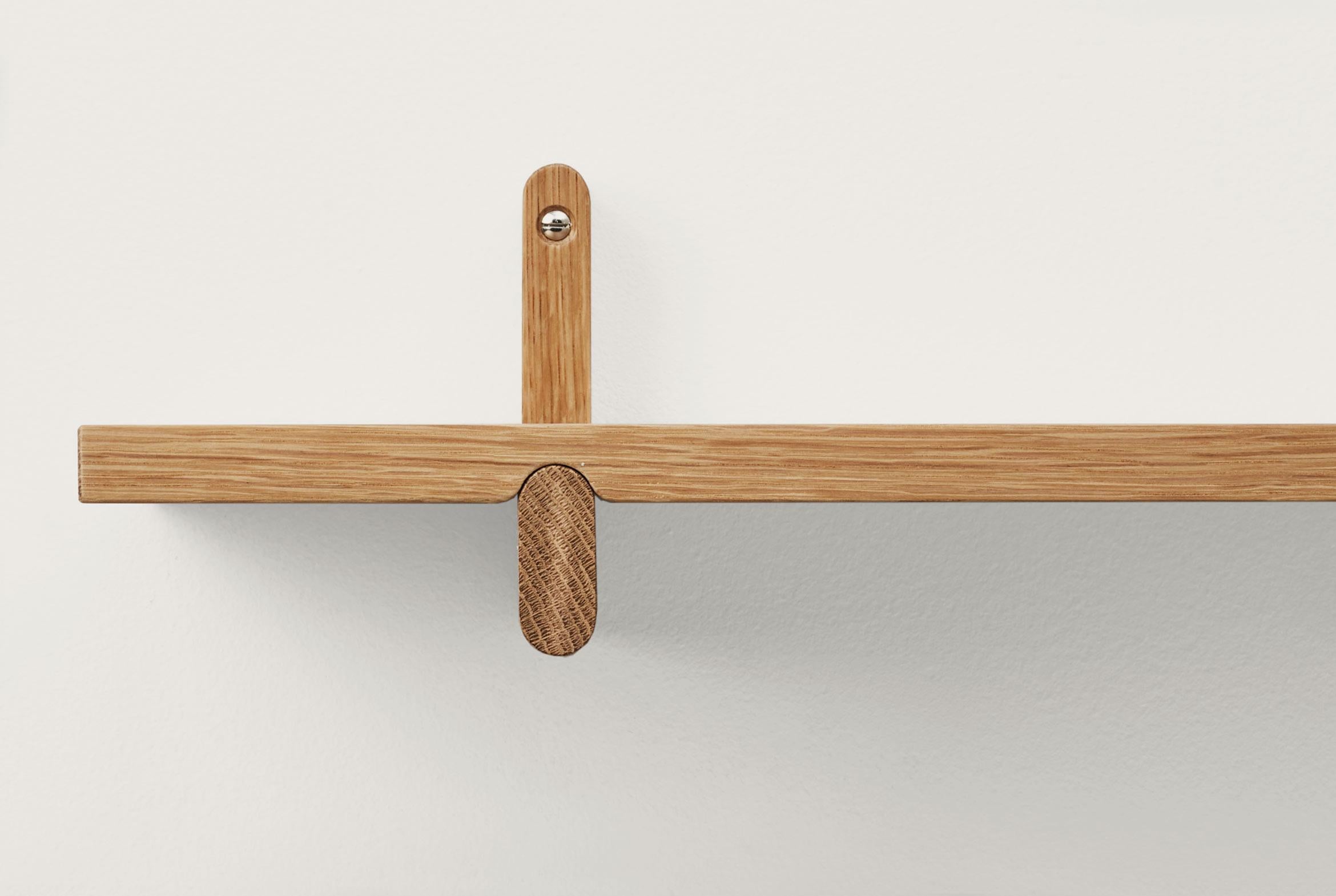 Swedish Natural Rondelle Shelf with Hanger by Storängen Design