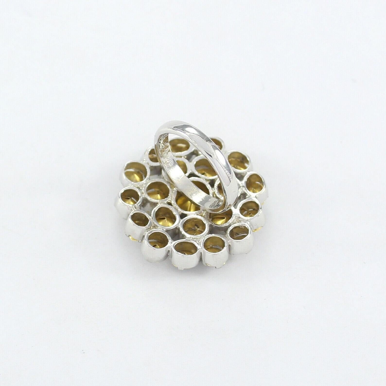 Natural Rose Cut Polki Diamond Ring 925 Sterling Silver Handmade Vintage Ring. For Sale 3