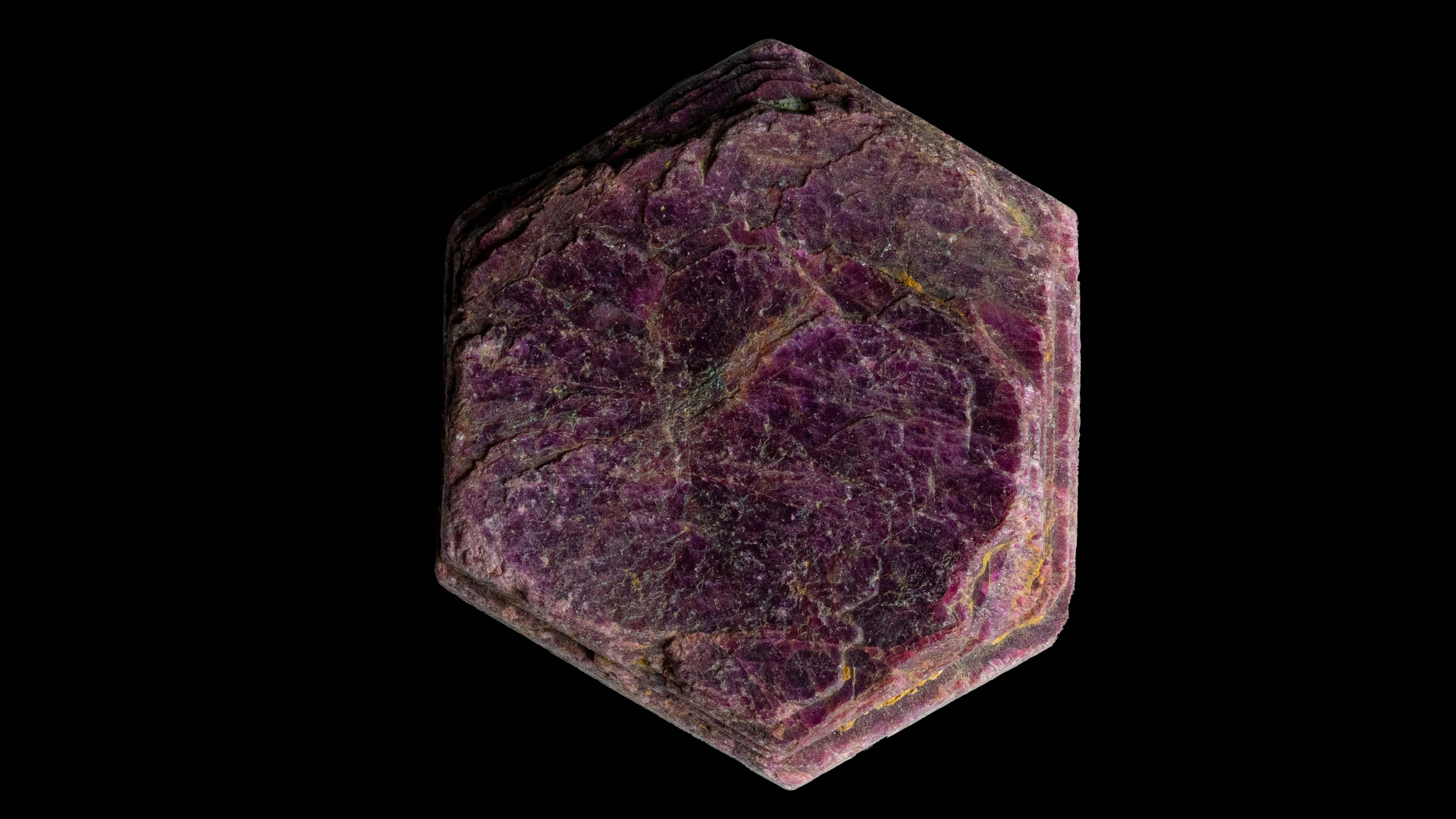 Natural rough hexagonal Ruby 4