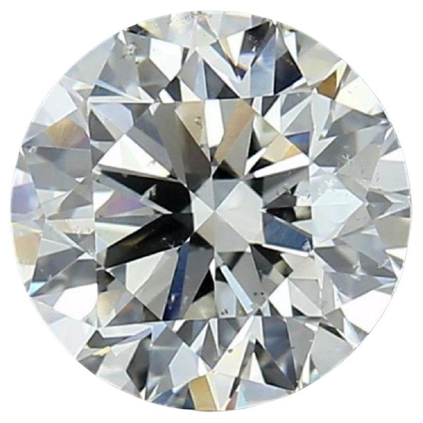 Natural Round Brilliant Diamond in 0.30 Carat F SI2, GIA Certificate For Sale