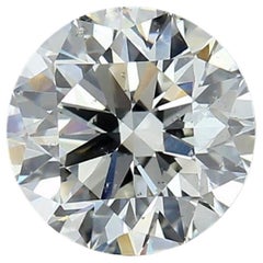 Diamant rond brillant naturel de 0,30 carat F SI2, certificat GIA