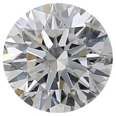 Diamant rond et brillant naturel de 0,41 carat I SI2, certificat GIA