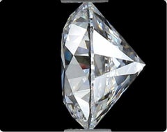 Natural Round Brilliant Diamond in a 0.52 carat E VS2, GIA Certificate