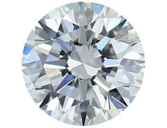 Diamant rond et brillant naturel de 1,05 carat D VS2, certifi IGI