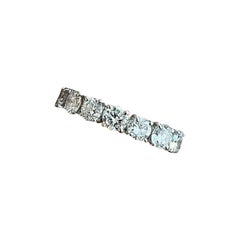 Natural Round Diamond Eternity Band Ring 3.37 cttw Size 6 in Platinum