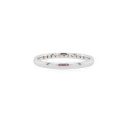 Natural Round Green Diamond Band Ring made in 18K Gold