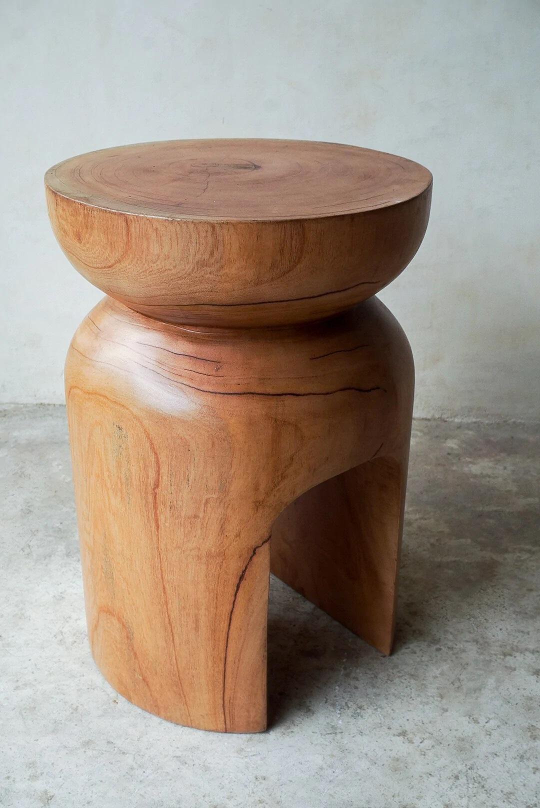 Post-Modern Natural Rounded Totem by Daniel Orozco For Sale