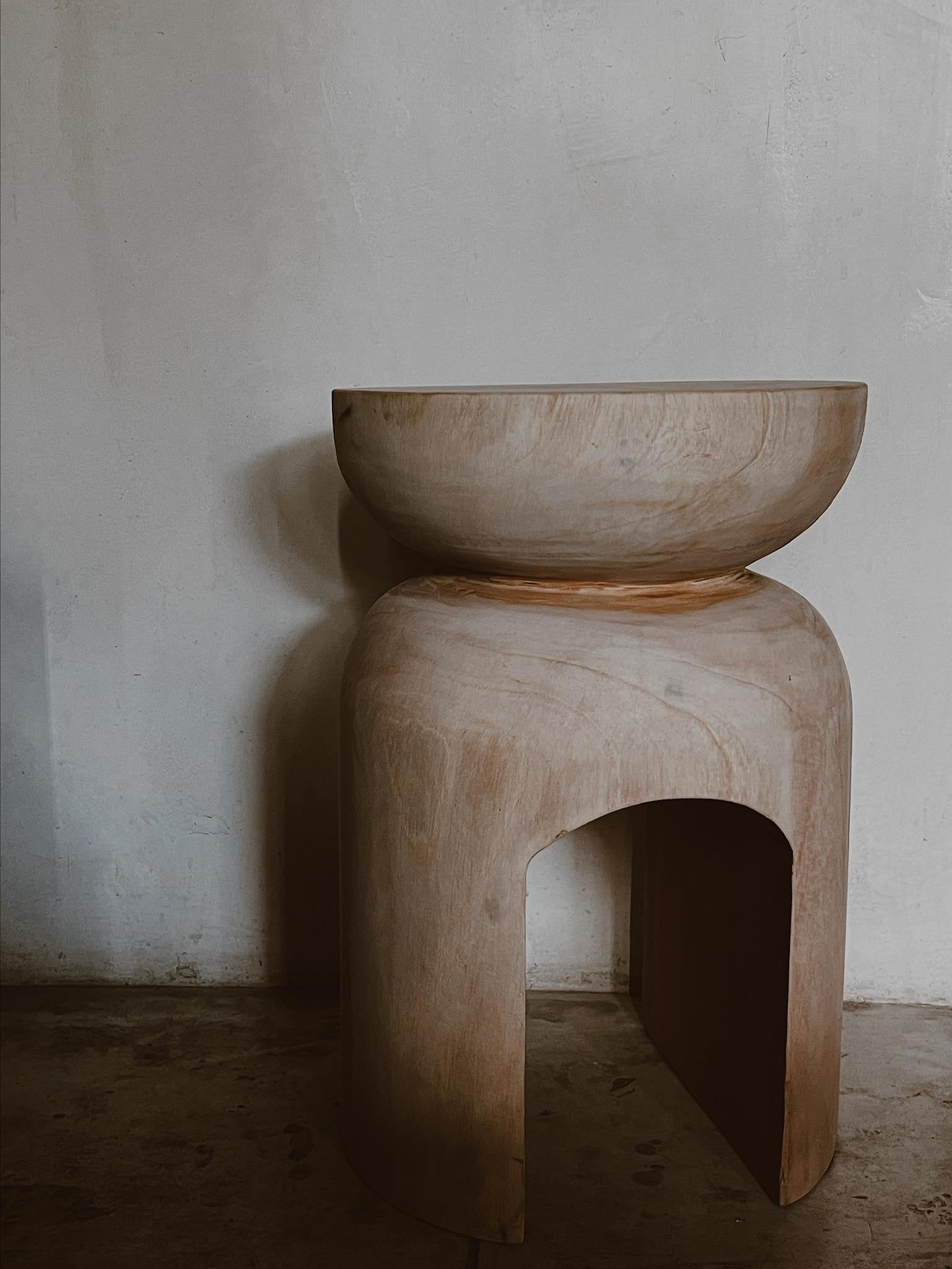 Mexican Natural Rounded Totem by Daniel Orozco For Sale