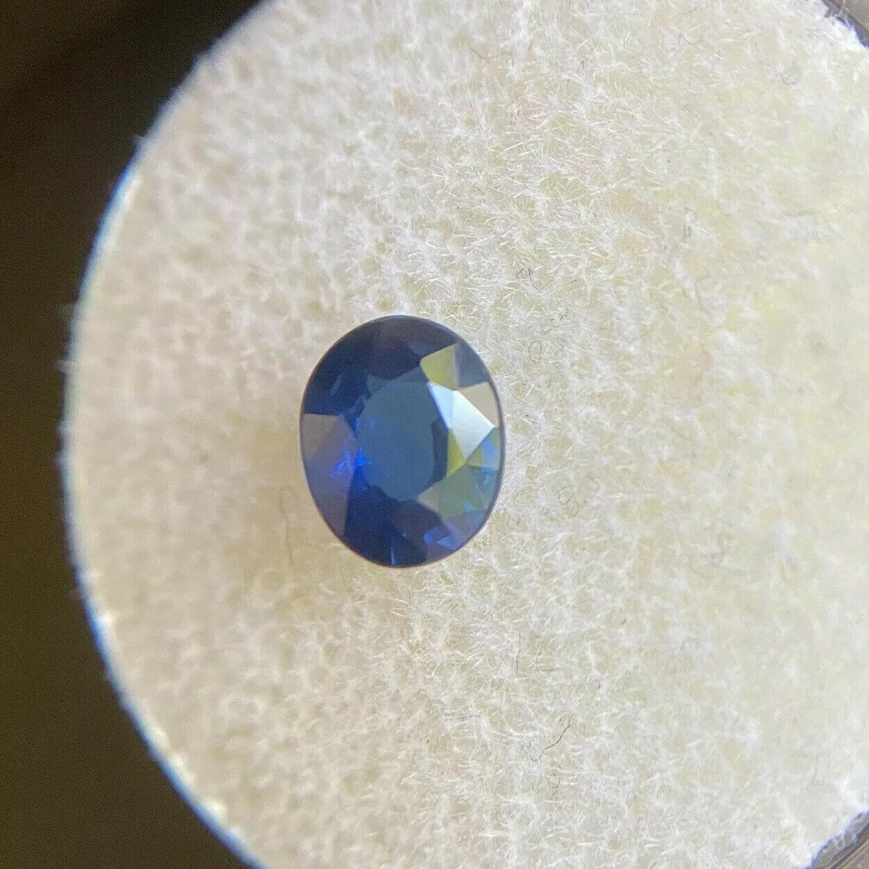 Natural Royal Blue Sapphire 0.90ct Oval Cut Thailand Loose Gemstone In New Condition In Birmingham, GB