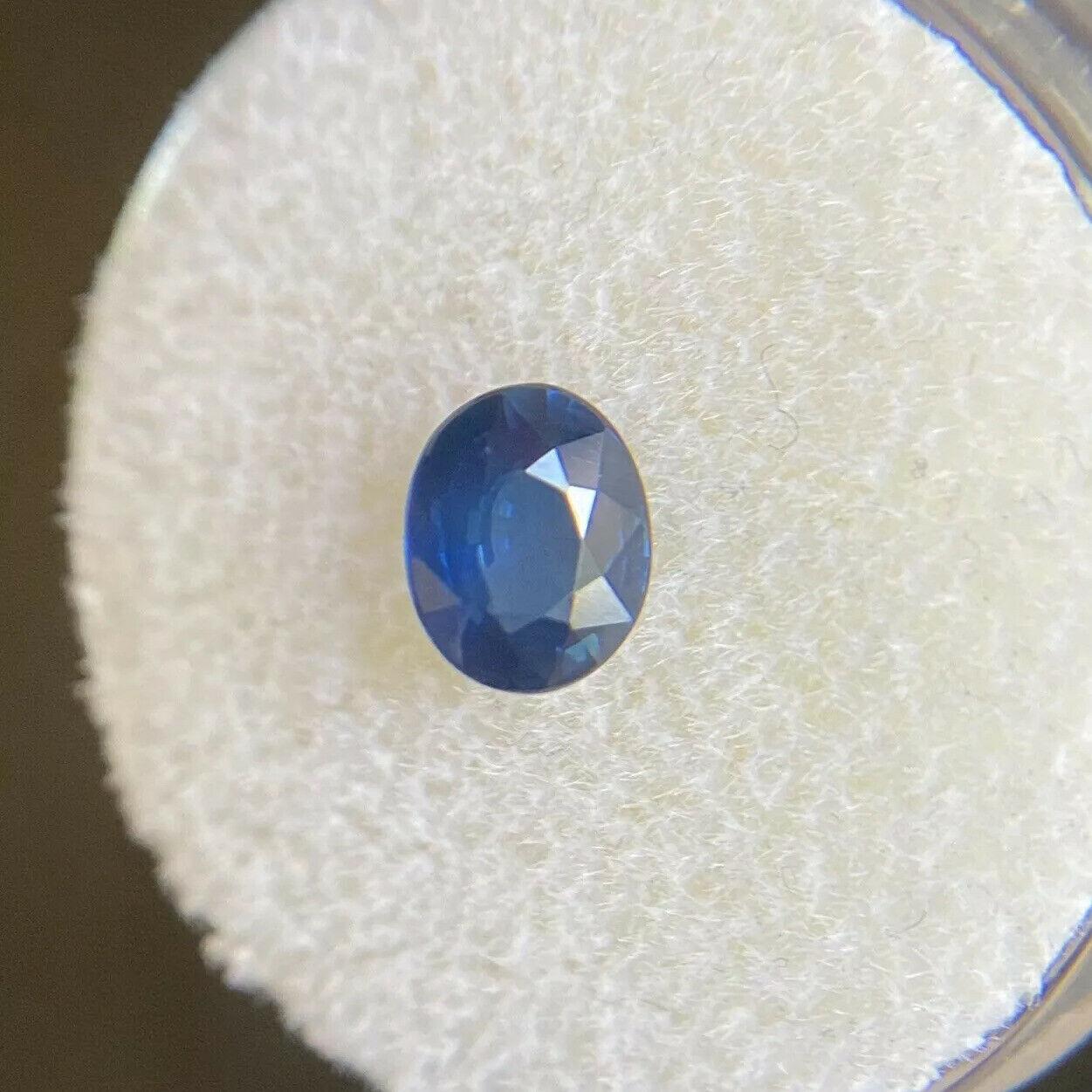 Natural Royal Blue Sapphire 0.90ct Oval Cut Thailand Loose Gemstone 2