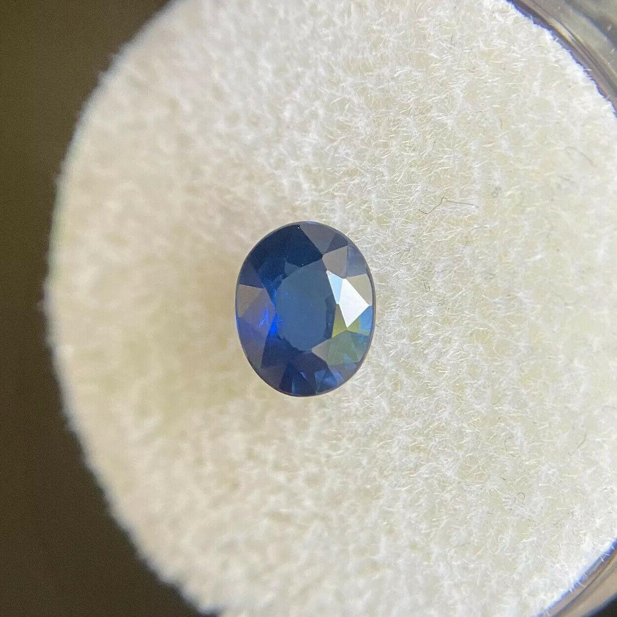 Natural Royal Blue Sapphire 0.90ct Oval Cut Thailand Loose Gemstone 4