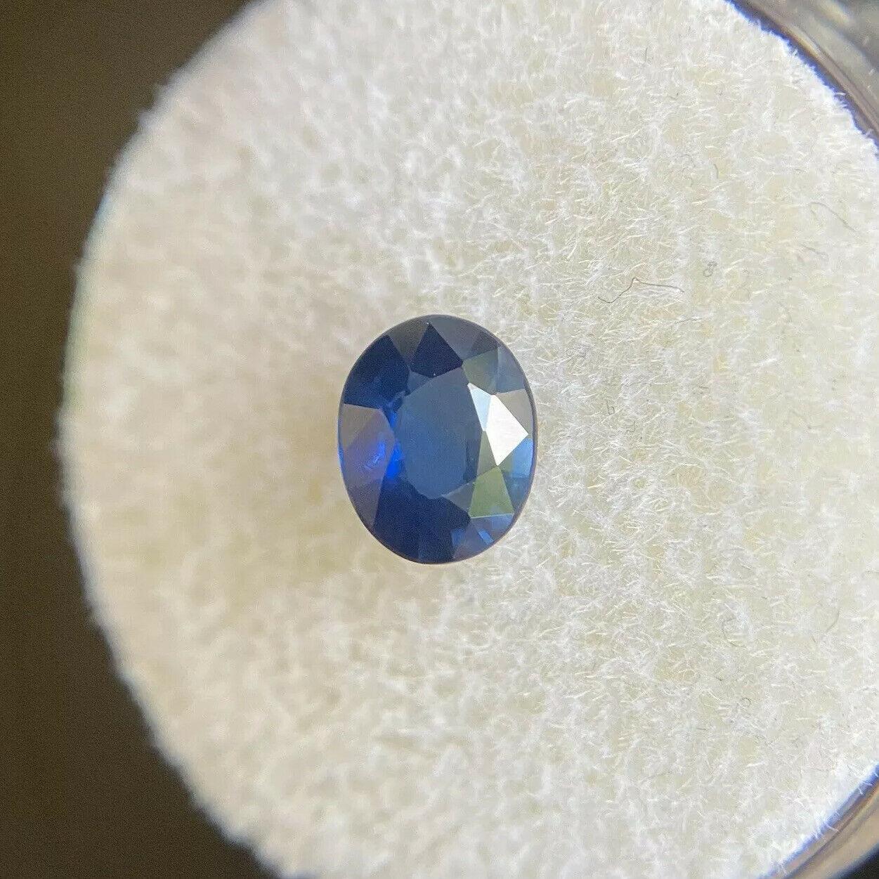 Natural Royal Blue Sapphire 0.90ct Oval Cut Thailand Loose Gemstone 5