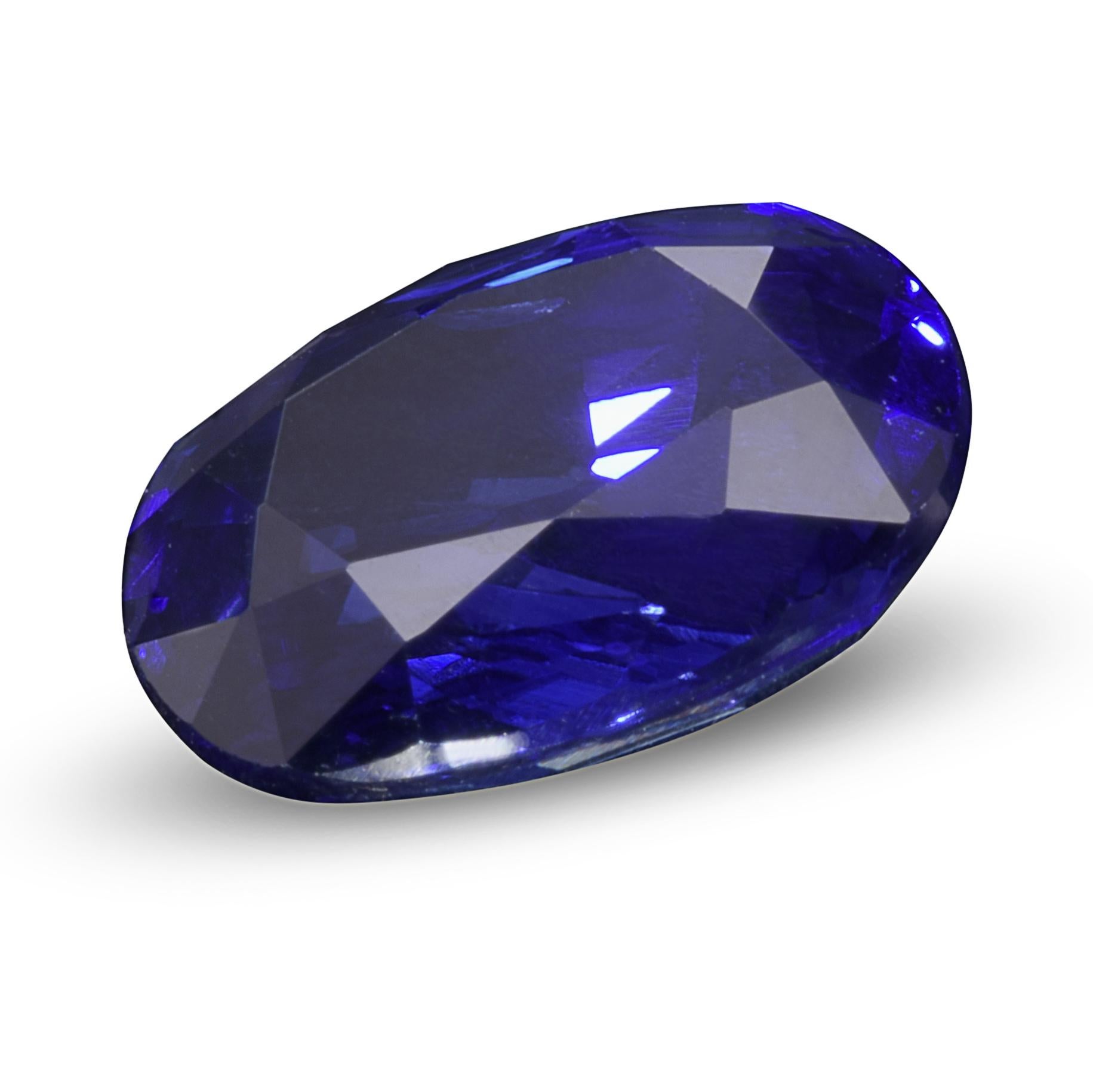 Natürlicher Königlich Blauer Saphir Edelstein 2,03 Karat mit GIA Bericht / JupiterGem im Zustand „Neu“ im Angebot in Los Angeles, CA