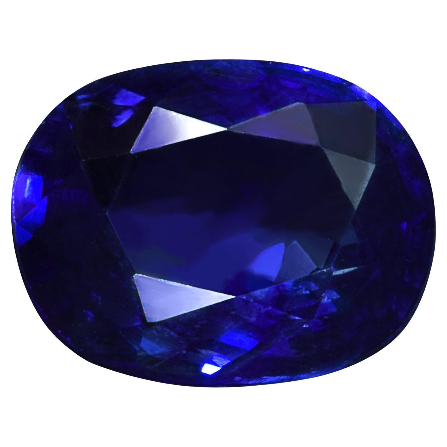 Pierre précieuse saphir bleu royal naturel 2,03 carats avec rapport GIA / JupiterGem