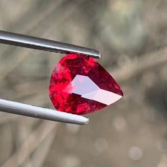 Natural Rubellite Tourmaline Pear Shape Gemstone for Ring & Pendant Jewelry 11mm