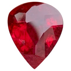 Natural Rubellite Tourmaline Pear Shape Gemstone for Ring & Pendant Jewelry 11mm
