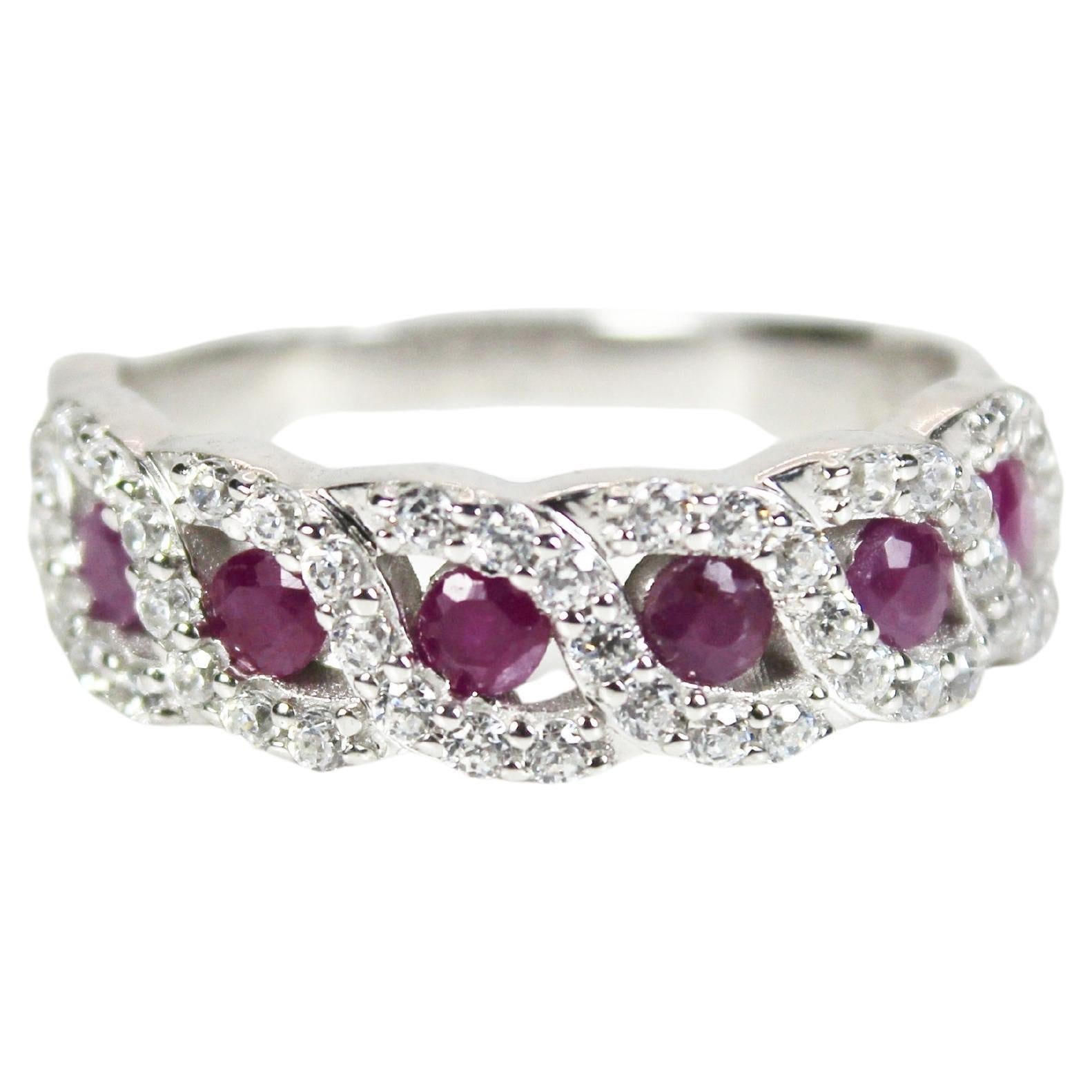Natural Rubies Classic Ring