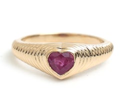 Natural Ruby 0.47cts Ring in 14k Gold