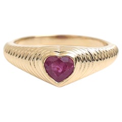 Natural Ruby 0.47cts Ring in 14k Gold