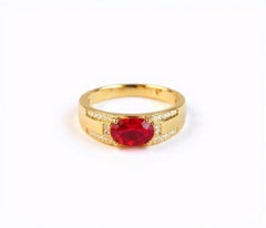 Natural Ruby 0.54cts & Diamond 0.05cts Ring in 14k Gold