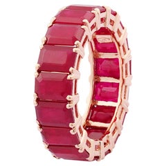 Bague en or 18 carats avec rubis naturel de 10,74 carats et 3,69 g