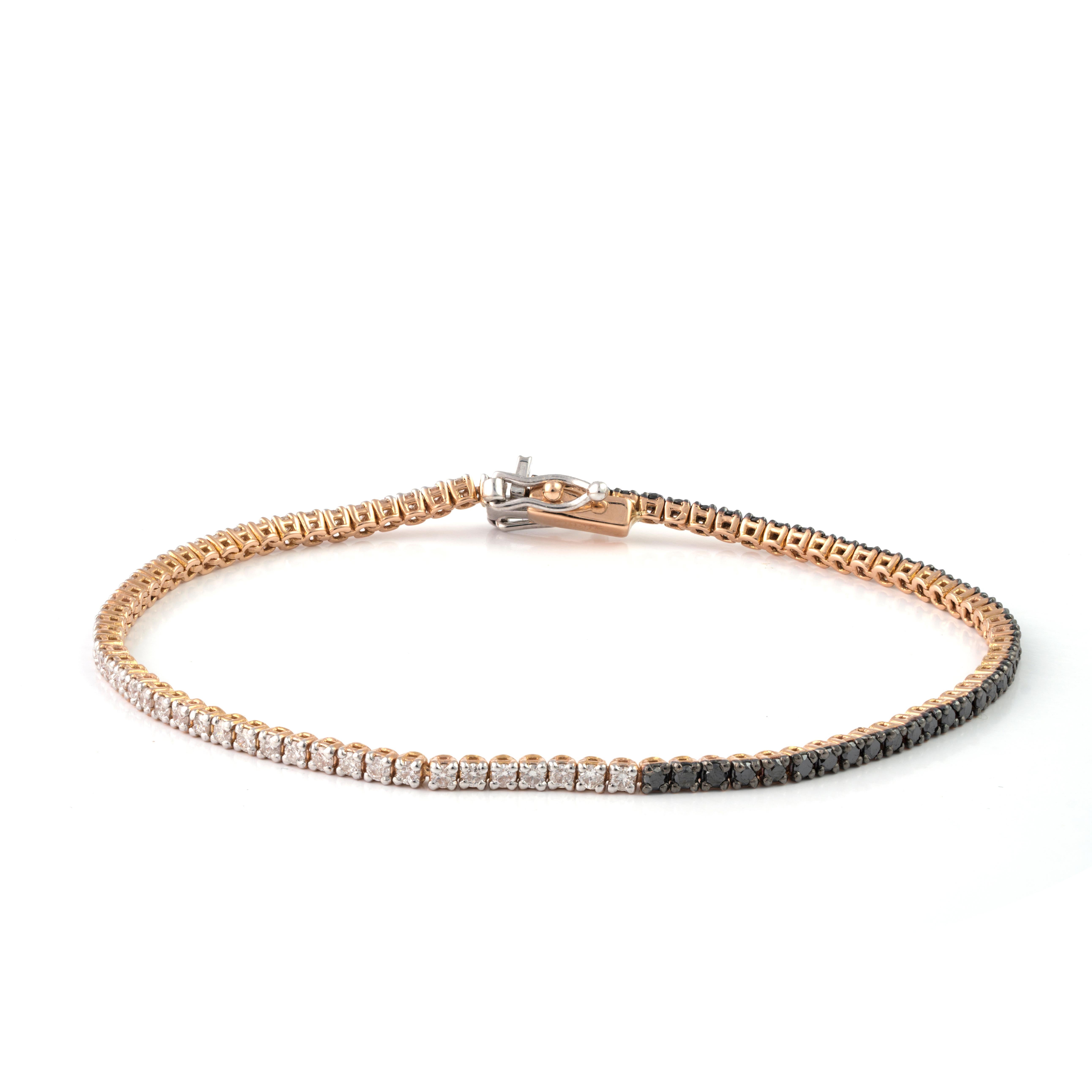 da uomo o donna Rubino naturale 1,14 carati e 0,89 centesimi Bracciale tennis in oro 18 carati