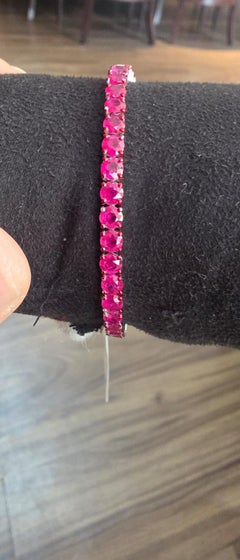 Natural Ruby 12.06CTS Bracelet in 18k Gold