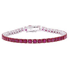Natural Ruby 12.06CTS Bracelet in 18k Gold