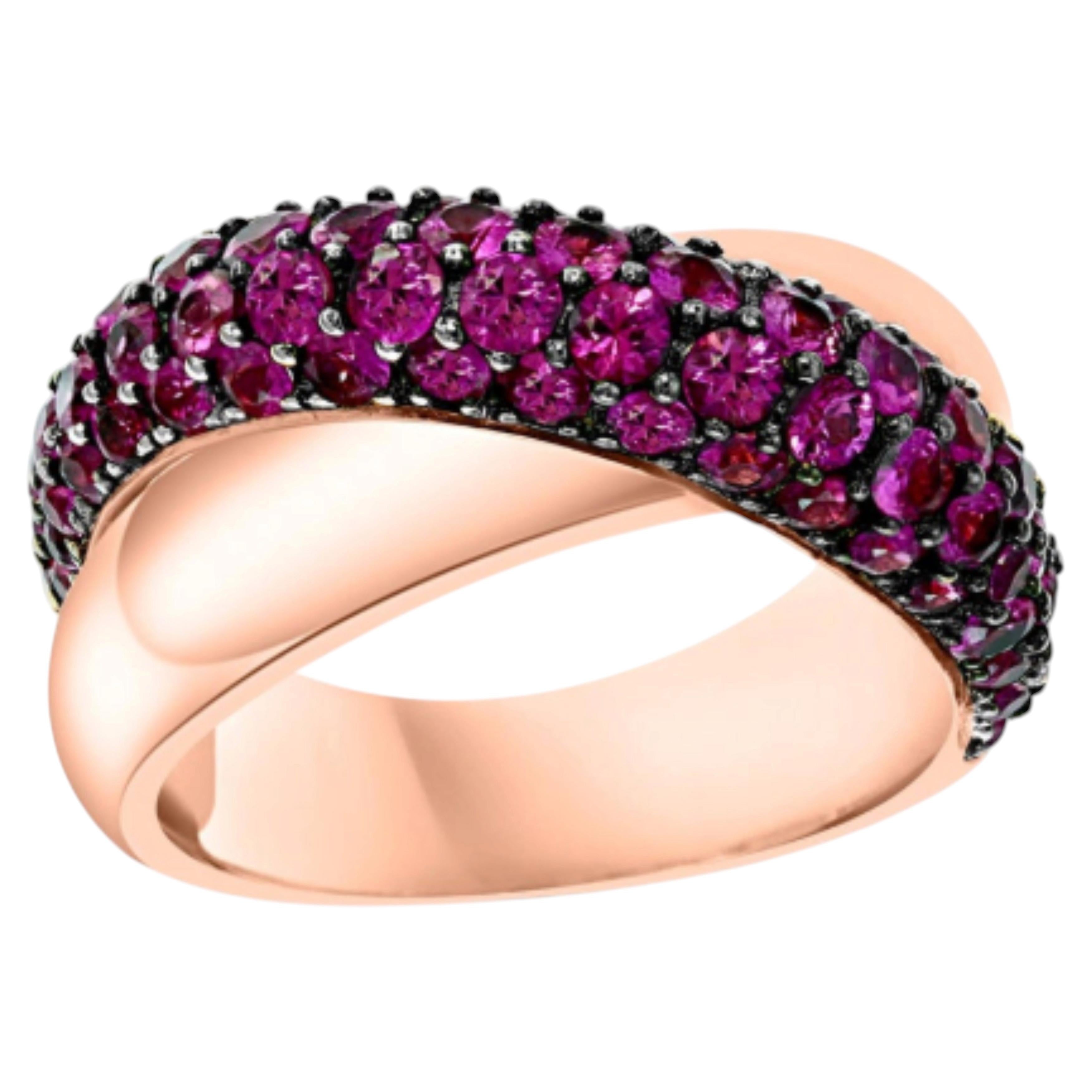 Natural Ruby 3ct Round Cut Ring in 18K Yellow Gold, India, New