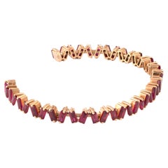 Natural Ruby 6.79cts in 18k Gold 8.81gms Bangle